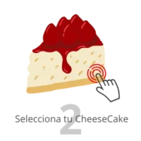 Grafico de selecciona el Cheesecake que mas te gusta, 12 sabores y entregas a domicilio